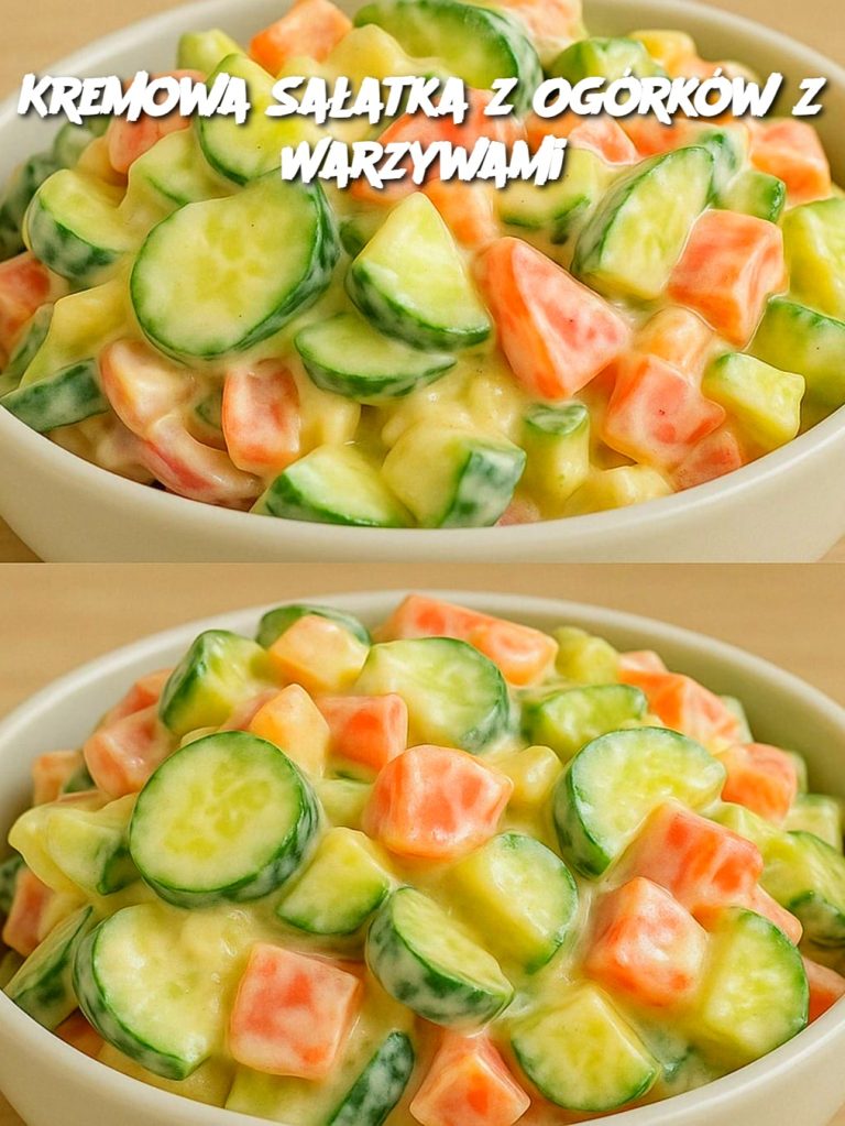 Kremowa Sałatka z Ogórków z Warzywami