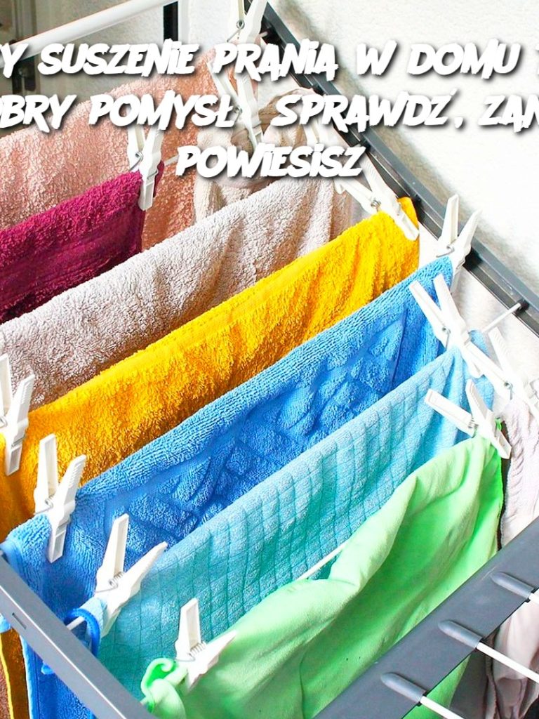 Czy suszenie prania w domu to dobry pomysł? Sprawdź, zanim powiesisz