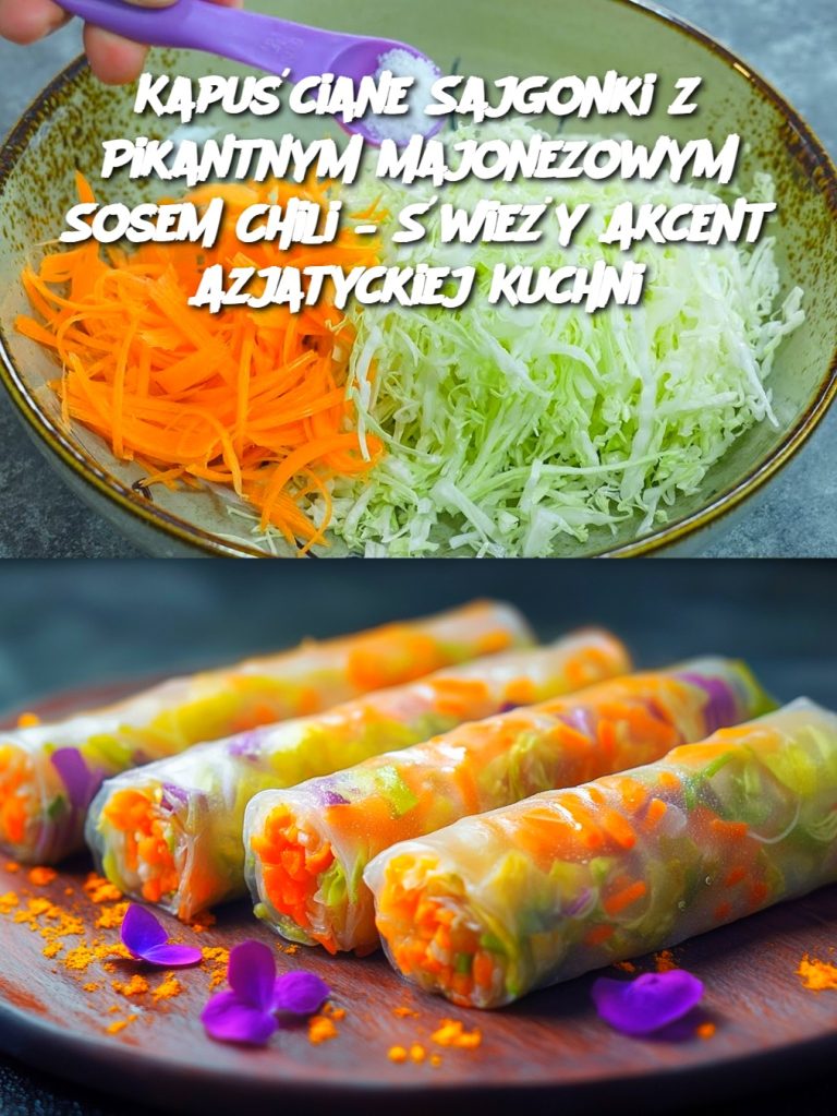 Kapuściane Sajgonki z Pikantnym Majonezowym Sosem Chili – Świeży Akcent Azjatyckiej Kuchni