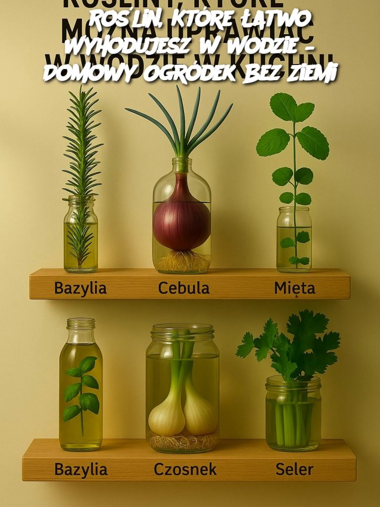 6 Roślin, Które Łatwo Wyhodujesz w Wodzie – Domowy Ogródek Bez Ziemi
