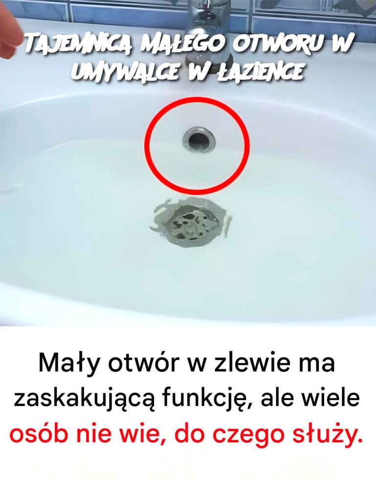 Tajemnica małego otworu w umywalce w łazience