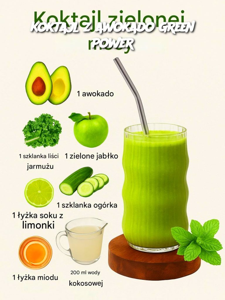 Koktajl z awokado Green Power