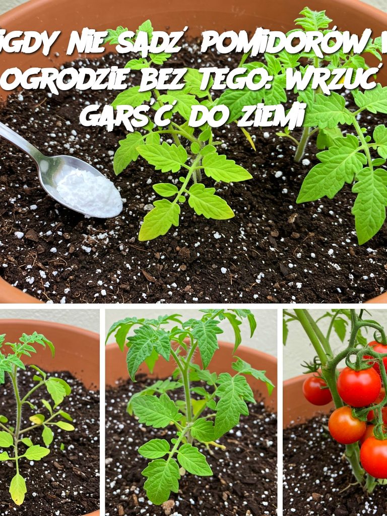 Nigdy nie sadź pomidorów w ogrodzie bez tego: wrzuć garść do ziemi