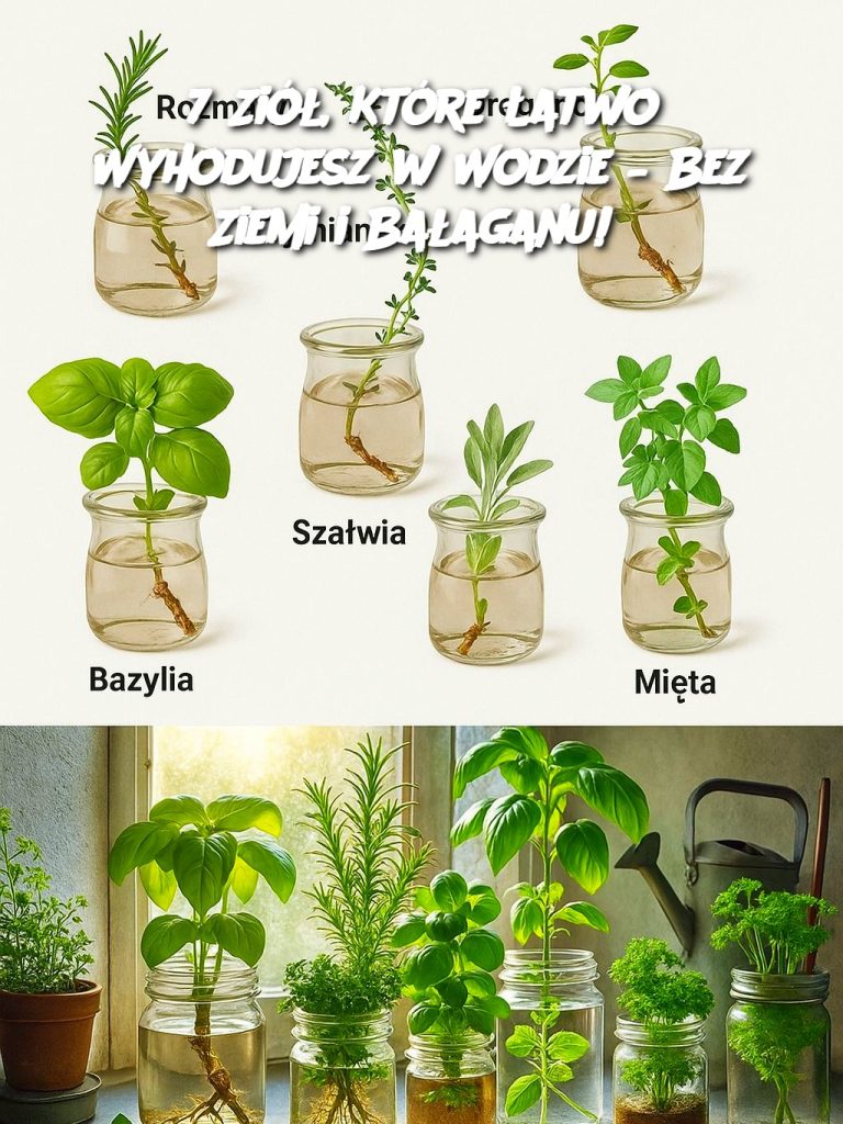 7 Ziół, Które Łatwo Wyhodujesz w Wodzie – Bez Ziemi i Bałaganu!