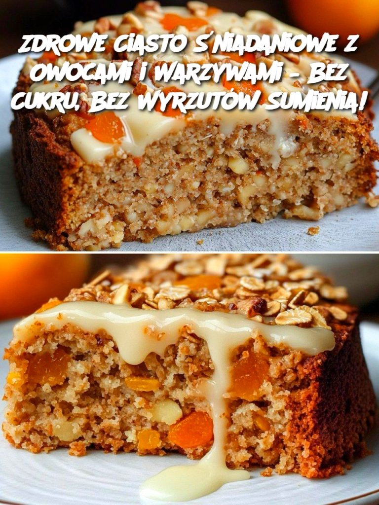 Zdrowe Ciasto Śniadaniowe z Owocami i Warzywami – Bez Cukru, Bez Wyrzutów Sumienia!
