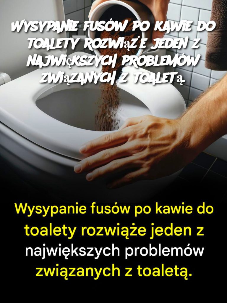 Wysypanie fusów po kawie do toalety rozwiąże jeden z największych problemów związanych z toaletą.