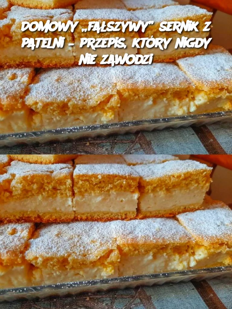 Domowy „fałszywy” sernik z patelni – przepis, który nigdy nie zawodzi