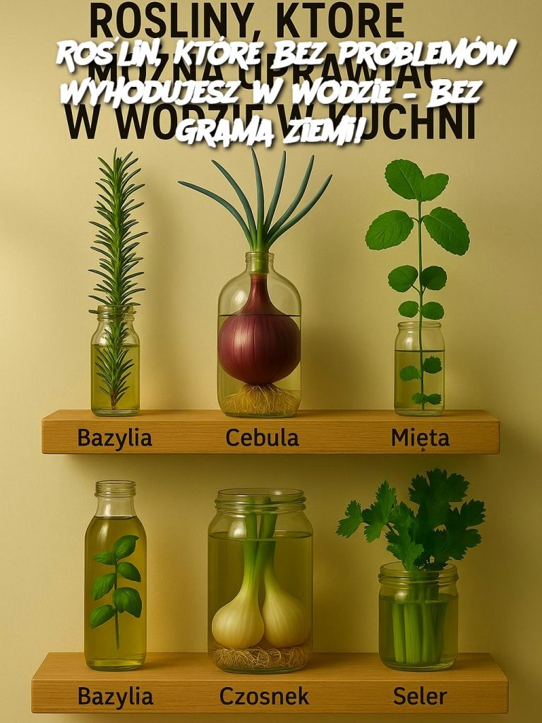 6 Roślin, Które Bez Problemów Wyhodujesz w Wodzie – Bez Grama Ziemi!