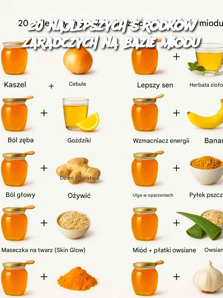 20 najlepszych środków zaradczych na bazie miodu