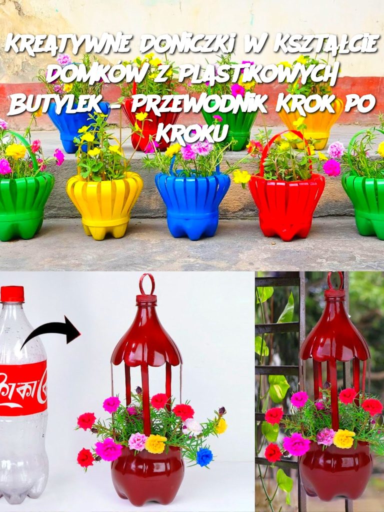 Kreatywne Doniczki w Kształcie Domków z Plastikowych Butylek – Przewodnik Krok po Kroku