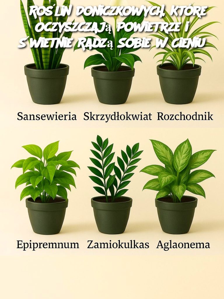 6 Roślin Doniczkowych, Które Oczyszczają Powietrze i Świetnie Radzą Sobie w Cieniu