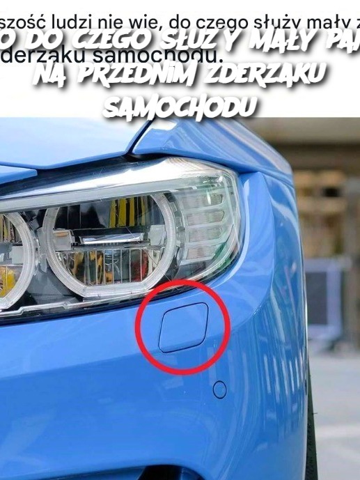 Oto do czego służy mały panel na przednim zderzaku samochodu