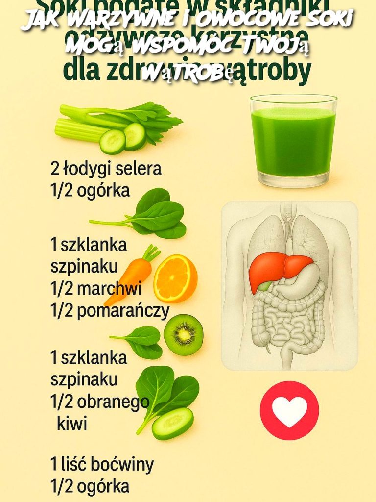 Jak Warzywne i Owocowe Soki Mogą Wspomóc Twoją Wątrobę