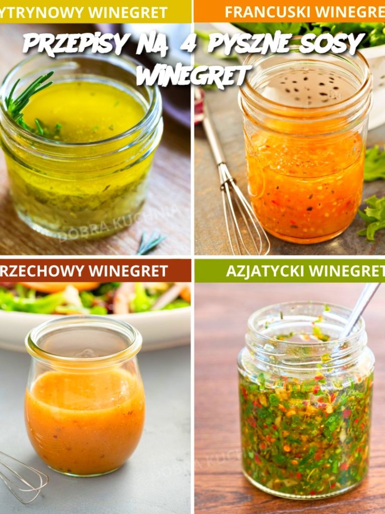 Przepisy na 4 pyszne sosy winegret