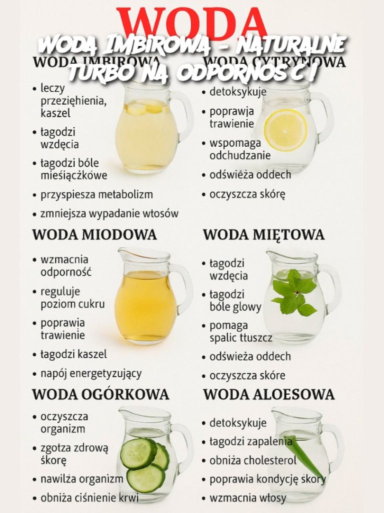 Woda Imbirowa – naturalne turbo na odporność!