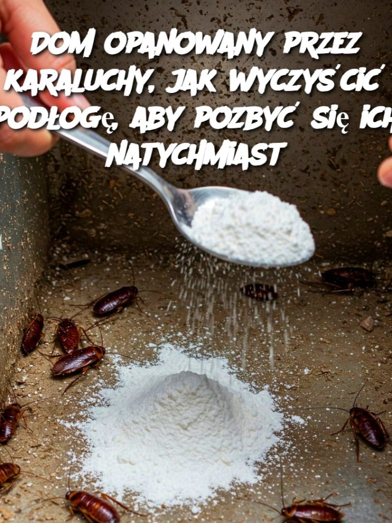 Dom opanowany przez karaluchy, jak wyczyścić podłogę, aby pozbyć się ich natychmiast