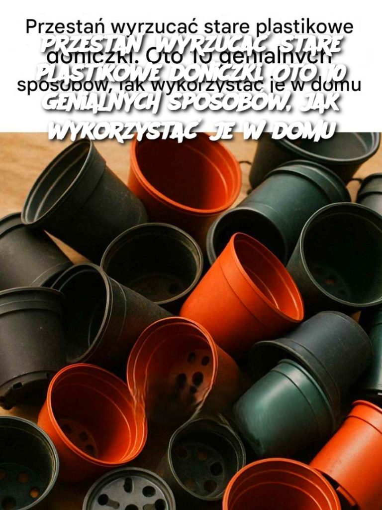 Przestań wyrzucać stare plastikowe doniczki. Oto 10 genialnych sposobów, jak wykorzystać je w domu