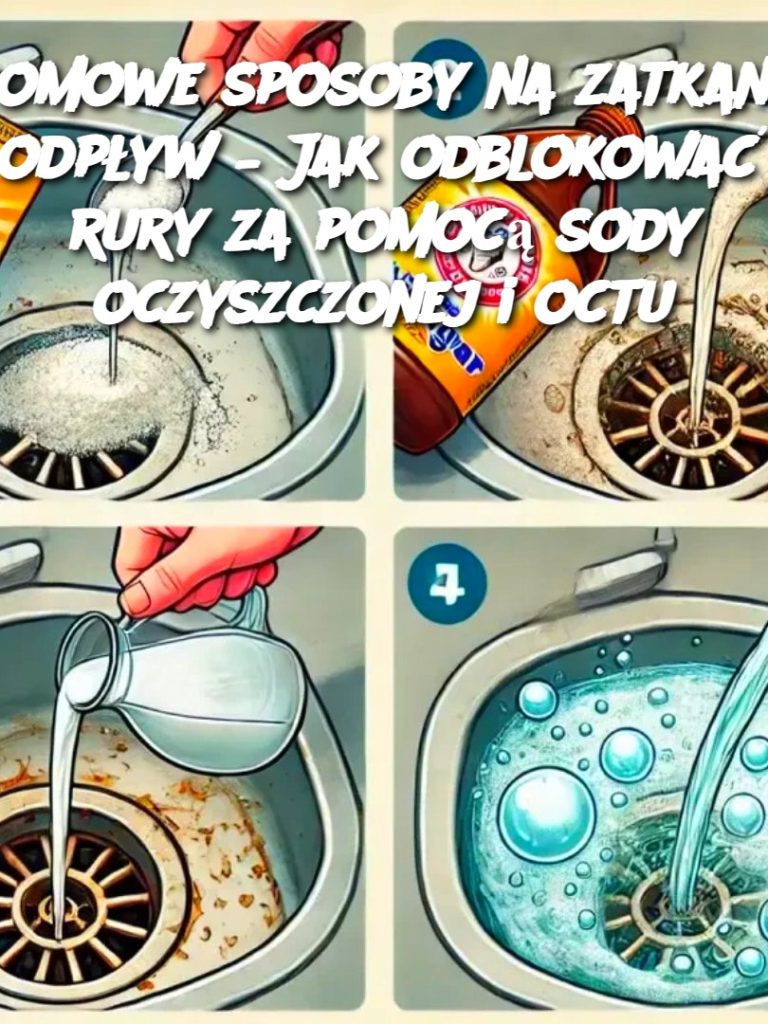 Domowe sposoby na zatkany odpływ – Jak odblokować rury za pomocą sody oczyszczonej i octu