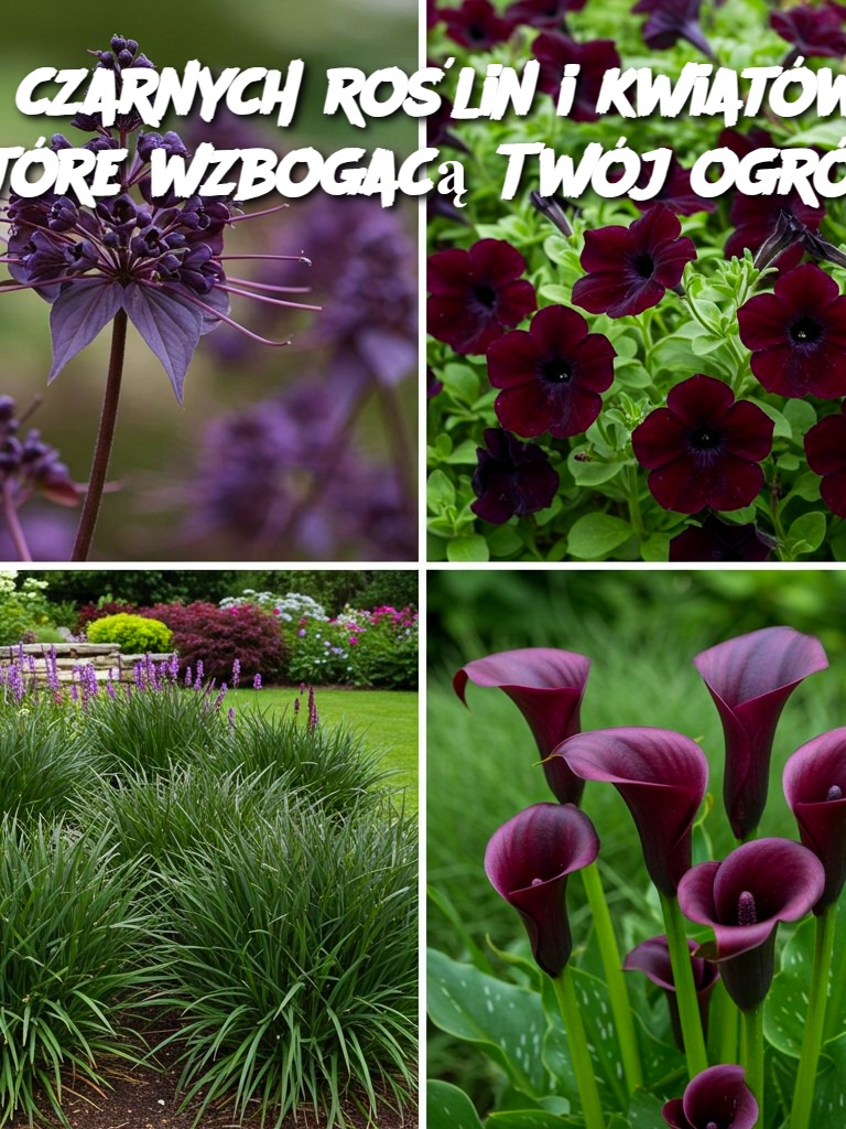 6 czarnych roślin i kwiatów, które wzbogacą Twój ogród