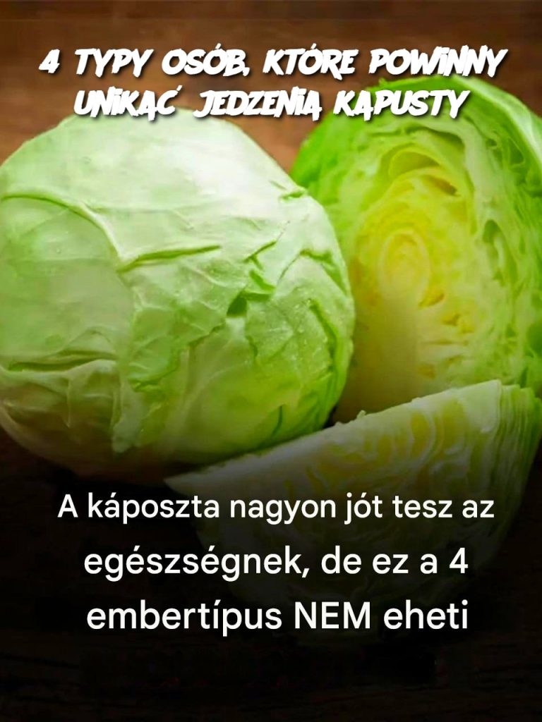 4 typy osób, które powinny unikać jedzenia kapusty