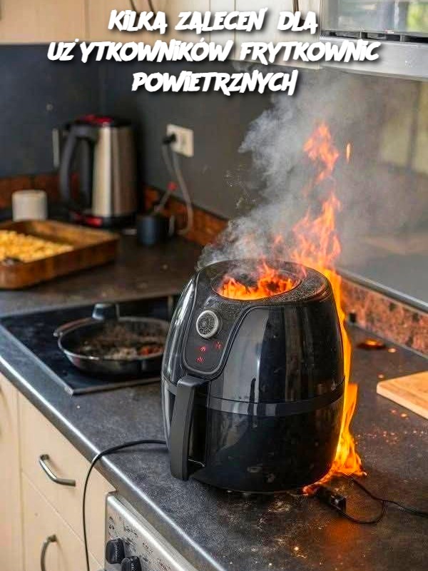 Kilka zaleceń dla użytkowników frytkownic powietrznych