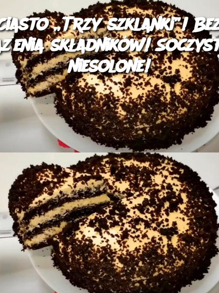 Ciasto „Trzy szklanki”! Bez ważenia składników! Soczyste i niesolone!