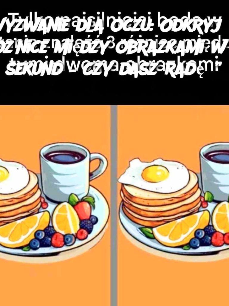 Wyzwanie dla oczu: Odkryj 3 różnice między obrazkami w 11 sekund – Czy dasz radę?”
