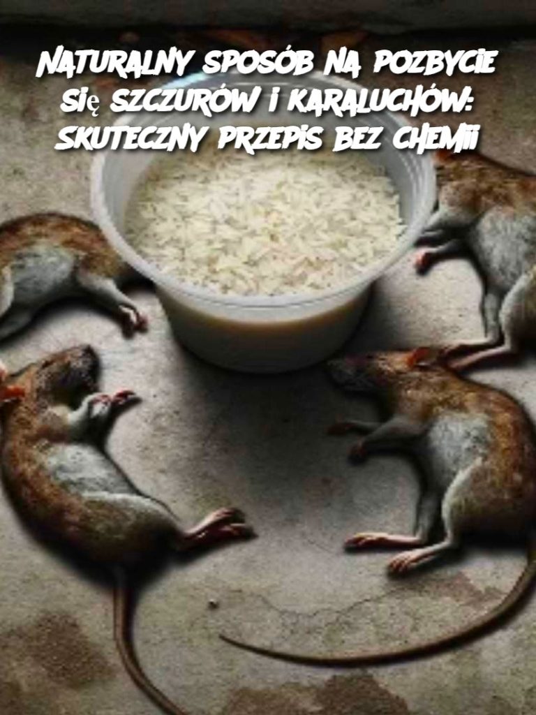 Naturalny sposób na pozbycie się szczurów i karaluchów: Skuteczny przepis bez chemii