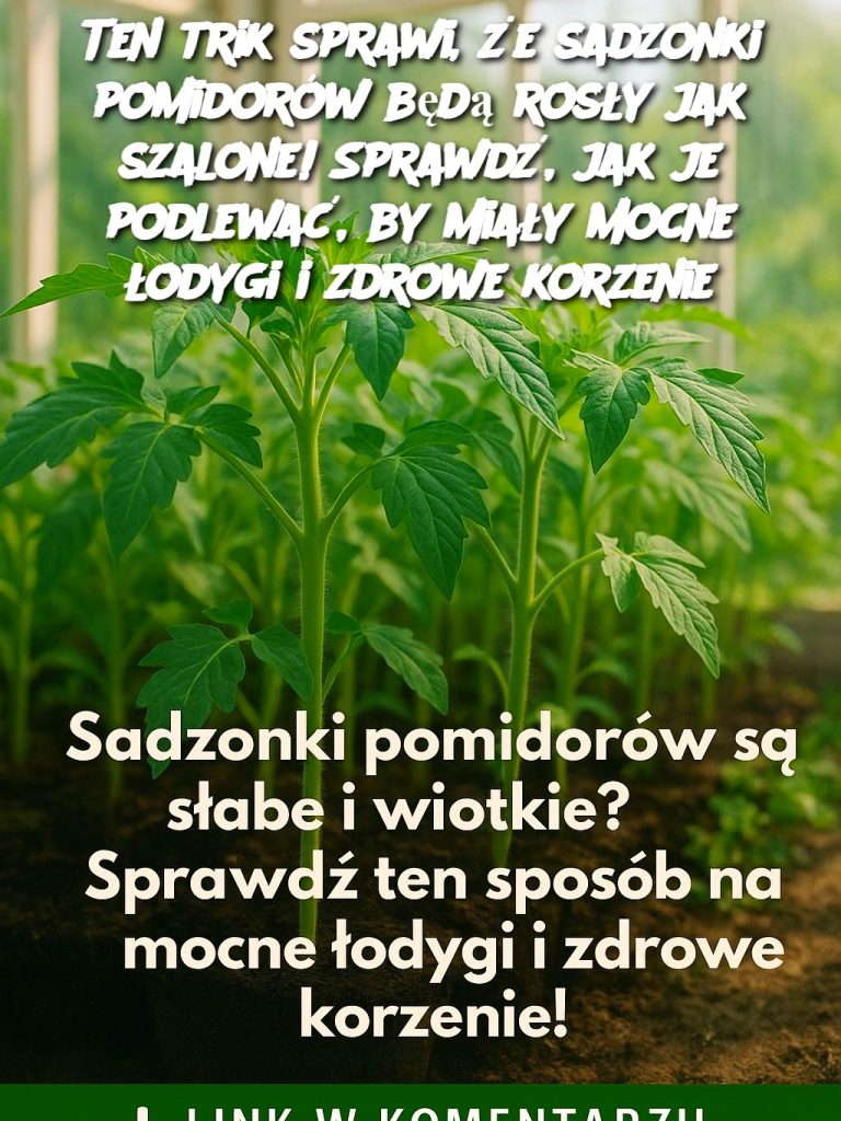 Ten trik sprawi, że sadzonki pomidorów będą rosły jak szalone! Sprawdź, jak je podlewać, by miały mocne łodygi i zdrowe korzenie