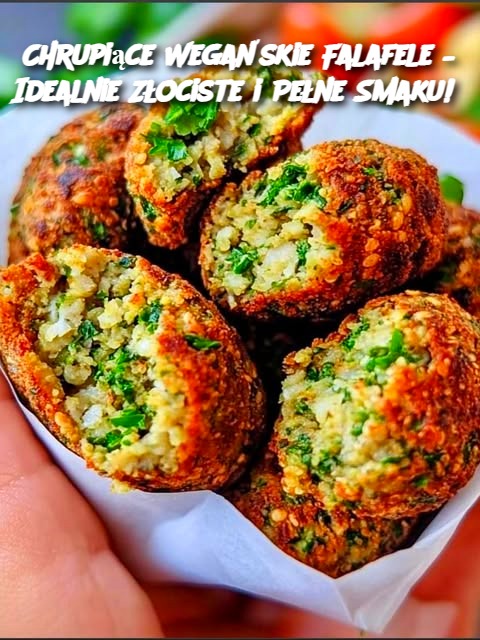 Chrupiące Wegańskie Falafele – Idealnie Złociste i Pełne Smaku!