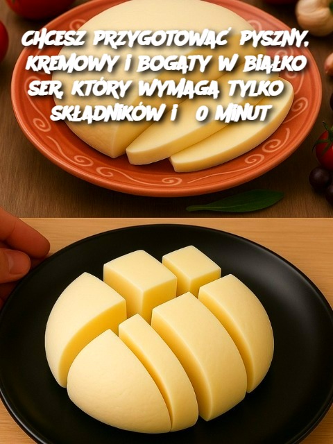 Chcesz przygotować pyszny, kremowy i bogaty w białko ser, który wymaga tylko 3 składników i 30 minut?