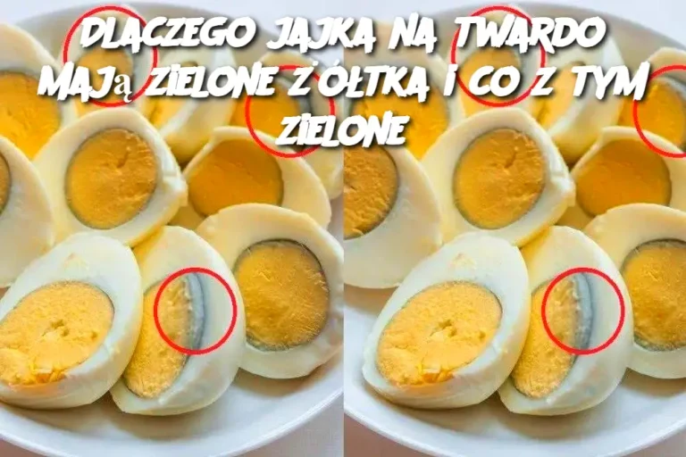 Dlaczego jajka na twardo mają zielone żółtka i co z tym zielone
