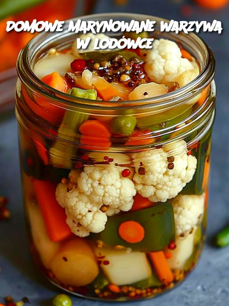 Domowe marynowane warzywa w lodówce