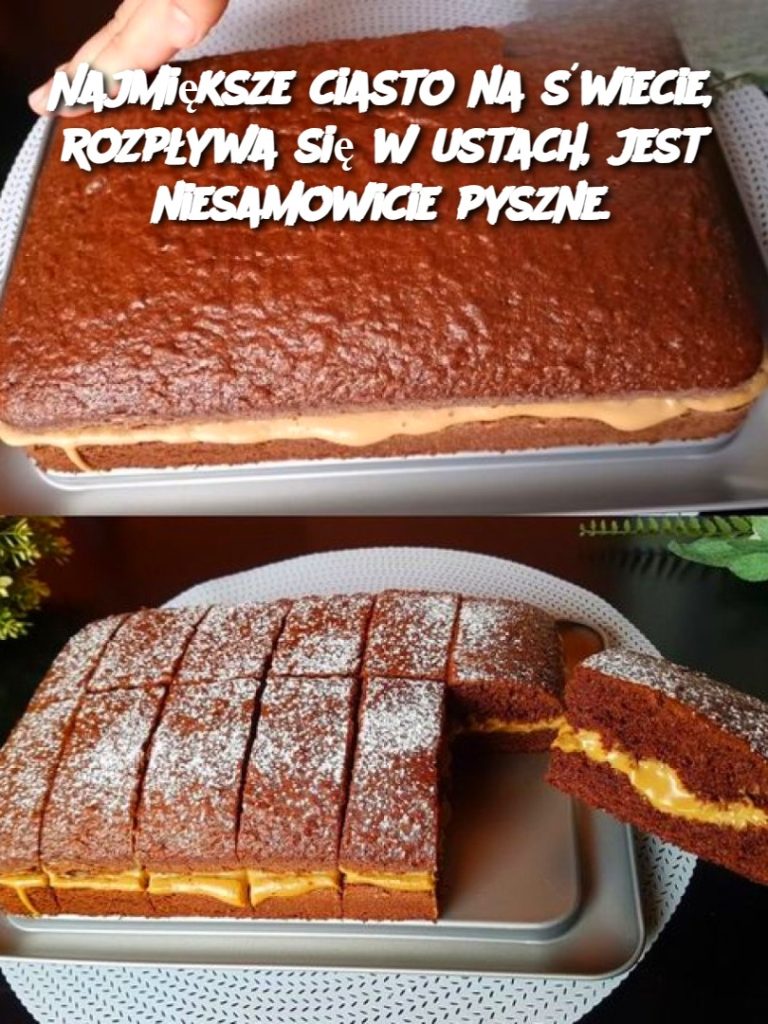 Najmiększe ciasto na świecie, rozpływa się w ustach, jest niesamowicie pyszne.