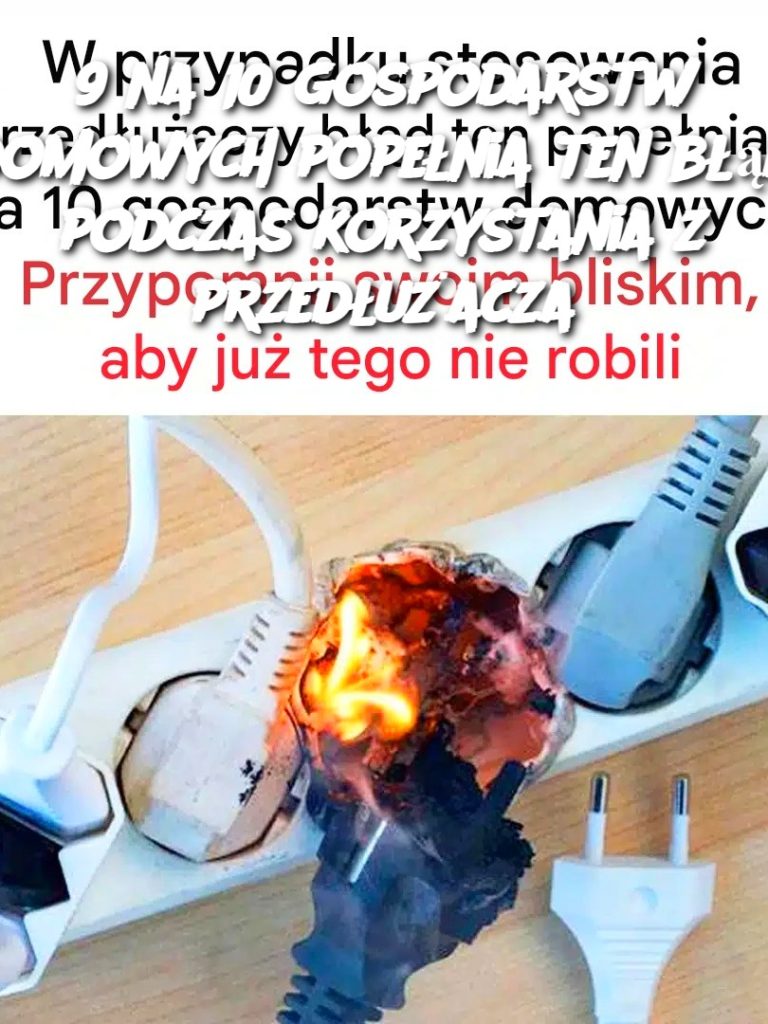 9 na 10 gospodarstw domowych popełnia ten błąd podczas korzystania z przedłużacza