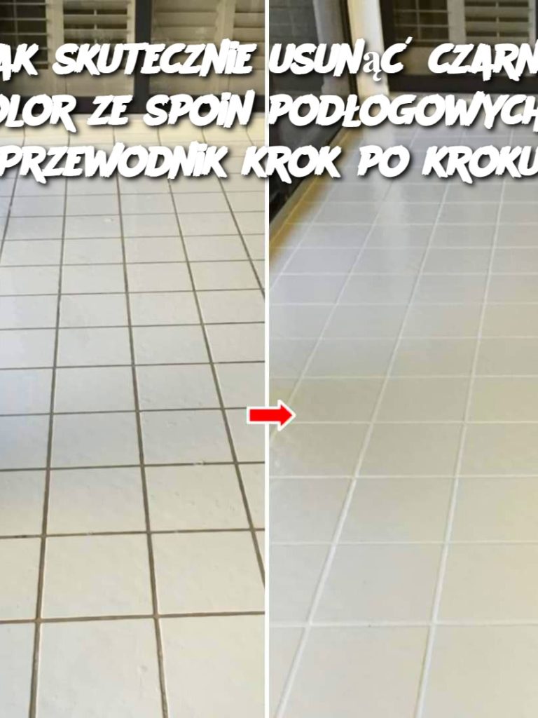 Jak skutecznie usunąć czarny kolor ze spoin podłogowych – Przewodnik krok po kroku