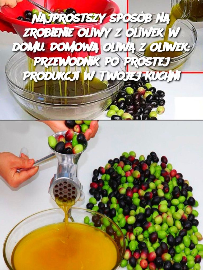 Najprostszy sposób na zrobienie oliwy z oliwek w domu. Domowa Oliwa z Oliwek: Przewodnik po Prostej Produkcji w Twojej Kuchni