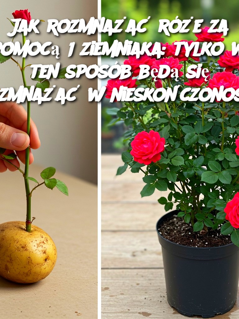 Jak rozmnażać róże za pomocą 1 ziemniaka: tylko w ten sposób będą się rozmnażać w nieskończoność
