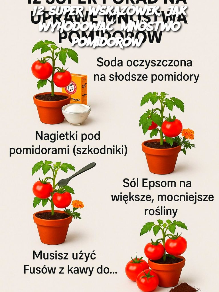 12 super wskazówek, jak wyhodować mnóstwo pomidorów