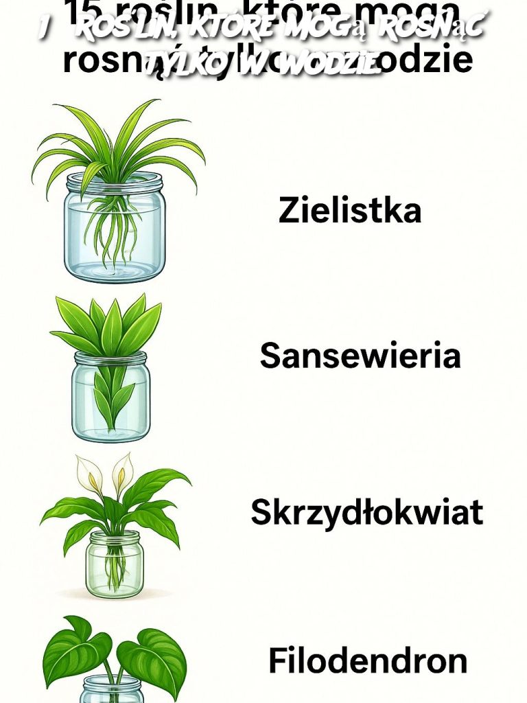 15 roślin, które mogą rosnąć tylko w wodzie.