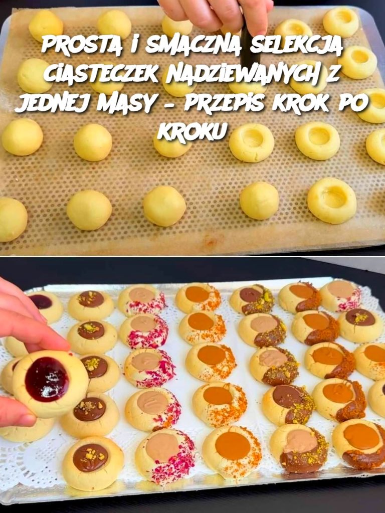 Prosta i smaczna selekcja ciasteczek nadziewanych z jednej masy – przepis krok po kroku