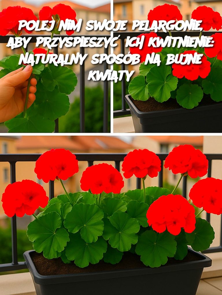 Polej nim swoje pelargonie, aby przyspieszyć ich kwitnienie: naturalny sposób na bujne kwiaty