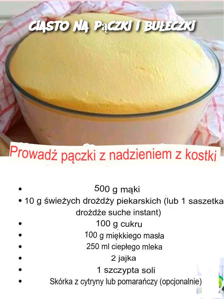 Ciasto na pączki i bułeczki