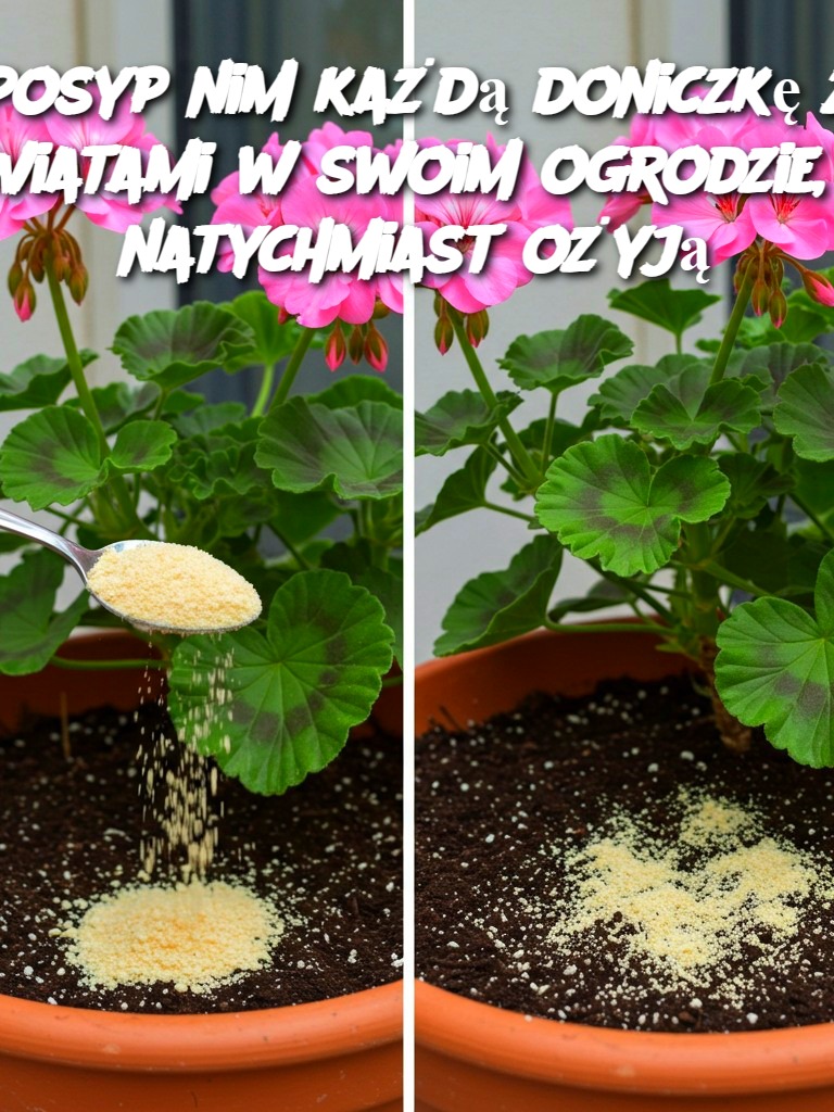 Posyp nim każdą doniczkę z kwiatami w swoim ogrodzie, a natychmiast ożyją