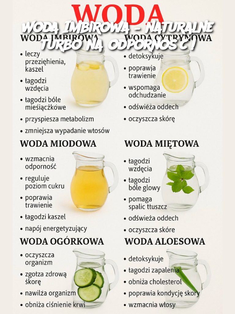 Woda Imbirowa – naturalne turbo na odporność!