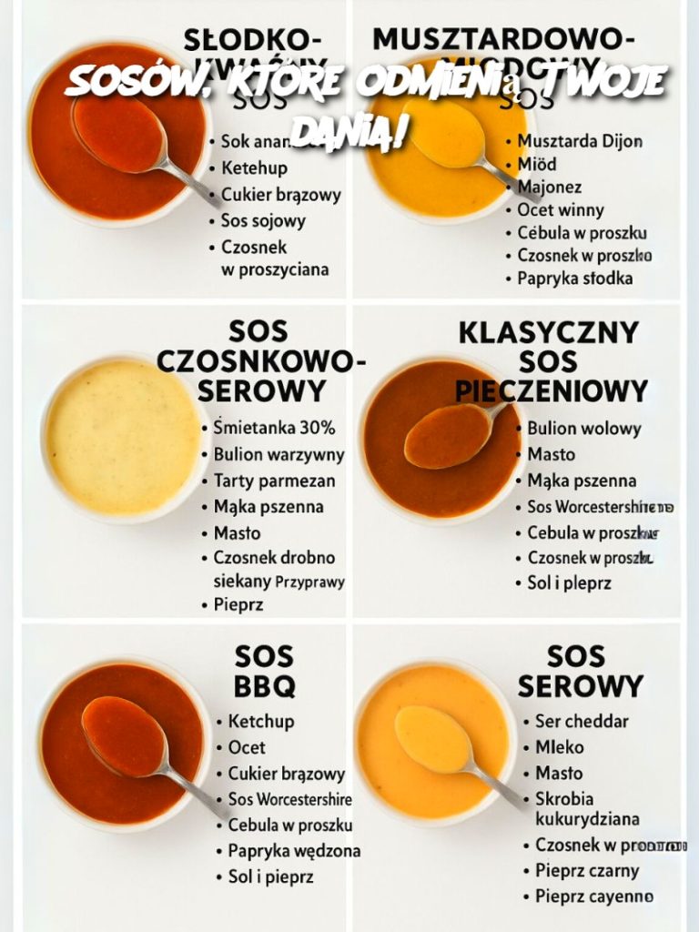 6 Sosów, które odmienią Twoje dania!
