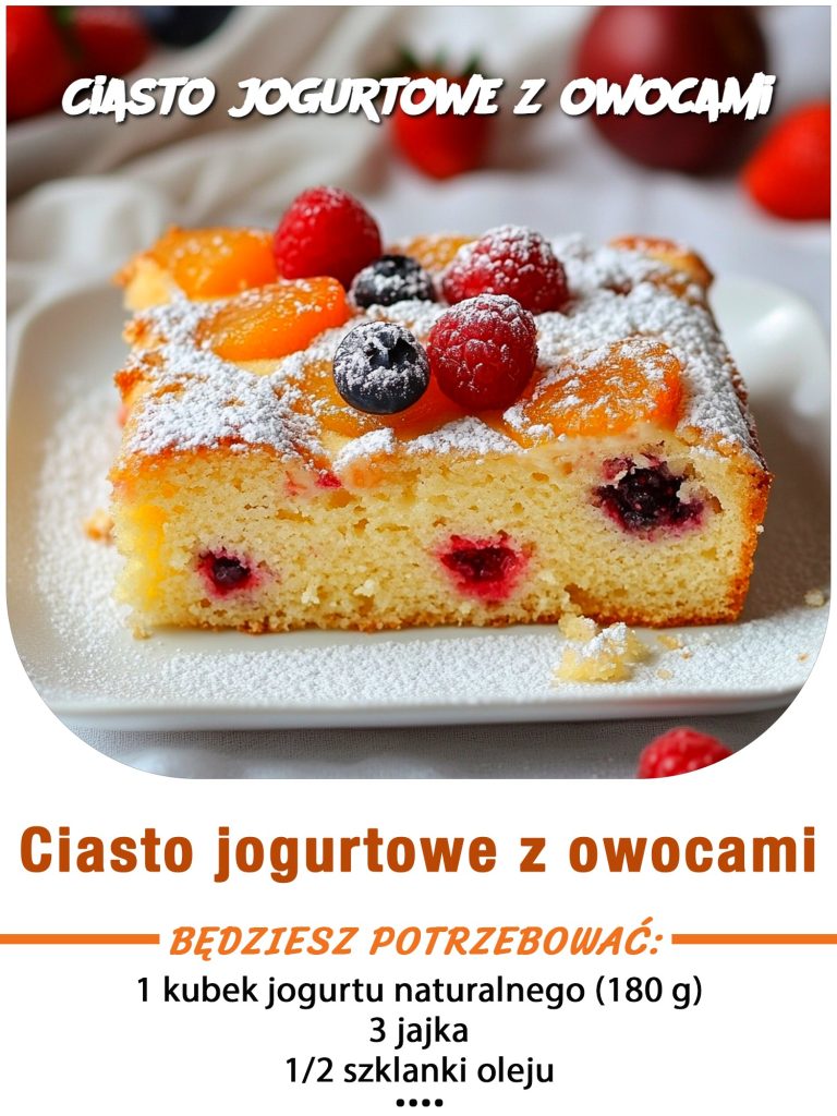 Ciasto jogurtowe z owocami