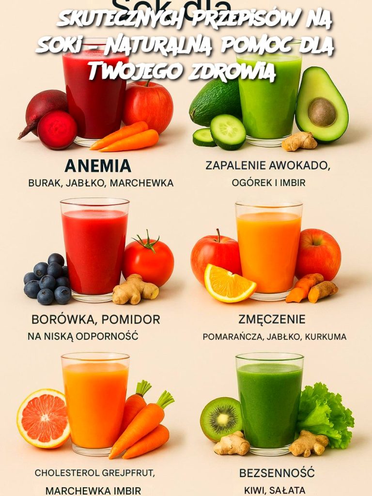 6 Skutecznych Przepisów na Soki – Naturalna Pomoc dla Twojego Zdrowia