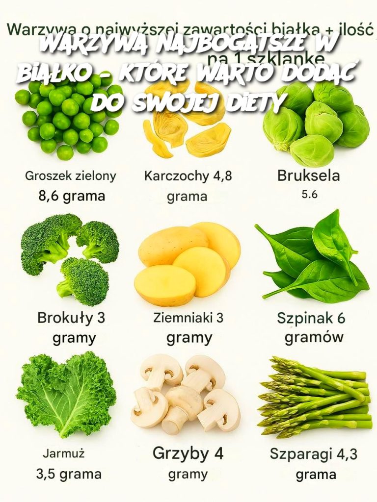 Warzywa najbogatsze w białko – które warto dodać do swojej diety