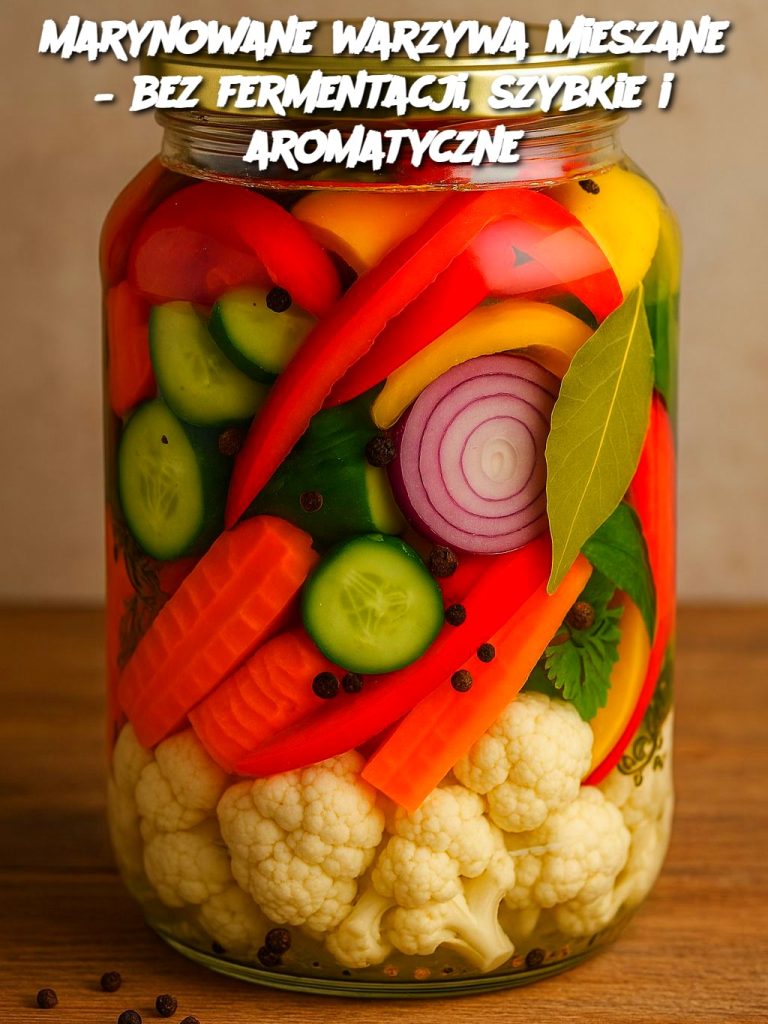 Marynowane warzywa mieszane – bez fermentacji, szybkie i aromatyczne